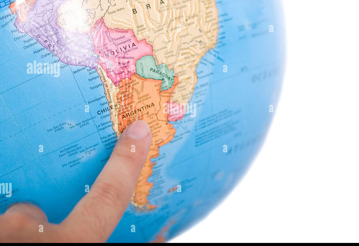 où se situe l’argentine sur la carte du monde ?