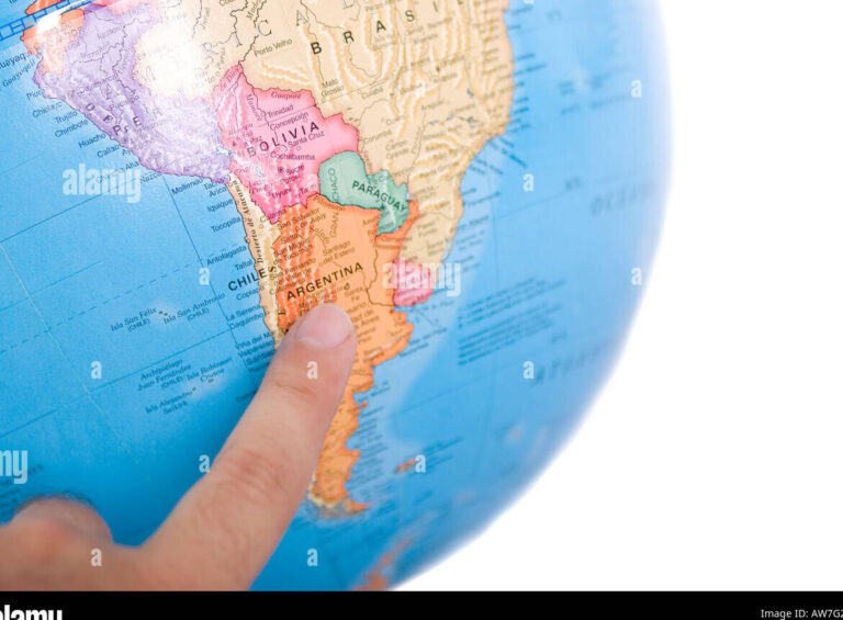 où se situe l’argentine sur la carte du monde ?